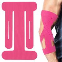 Buzesty Precut Kinesiology Tape for Elbow 10 Pcs - Elbow Support & Stability Elbow Pain Relief Athletic Tape - Waterproof & Elastic Breathable Hypoallergenic Latex-Free Tape