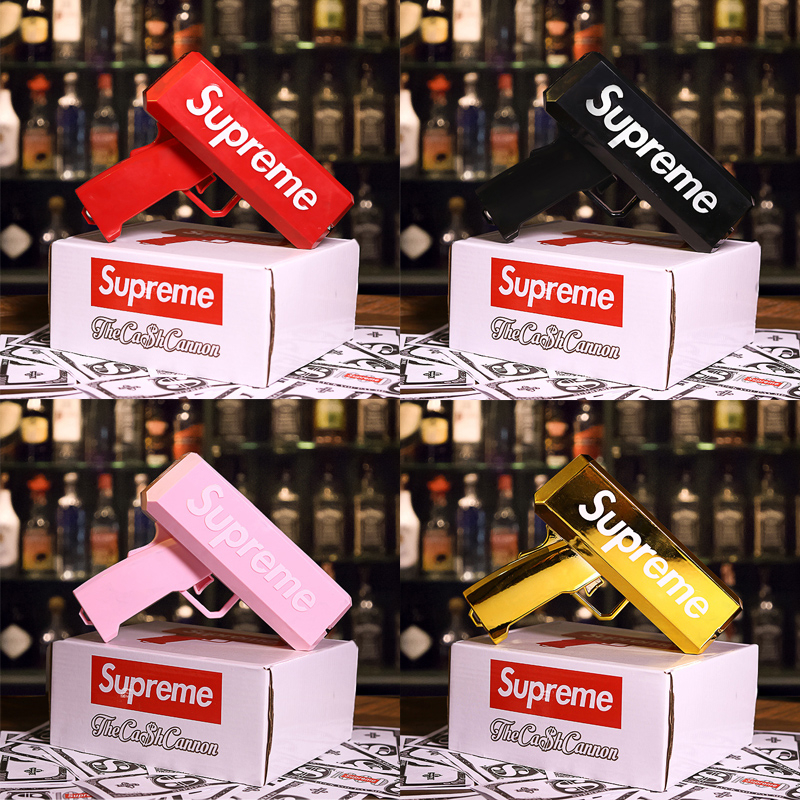 ของเล่นปืนยิงธนบัตร ปืนยิงเงิน ปืนยิงแบงค์ Supreme ของเล่นปืนยิงธนบัตร ราคา 49 บาท*ส่งฟรี