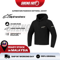 Alpinestars Paddock Softshell Jacket Hoodie Alpinestars Riding Jacket Alpinestars 100% Original Shengfatt Hoodie Hitam