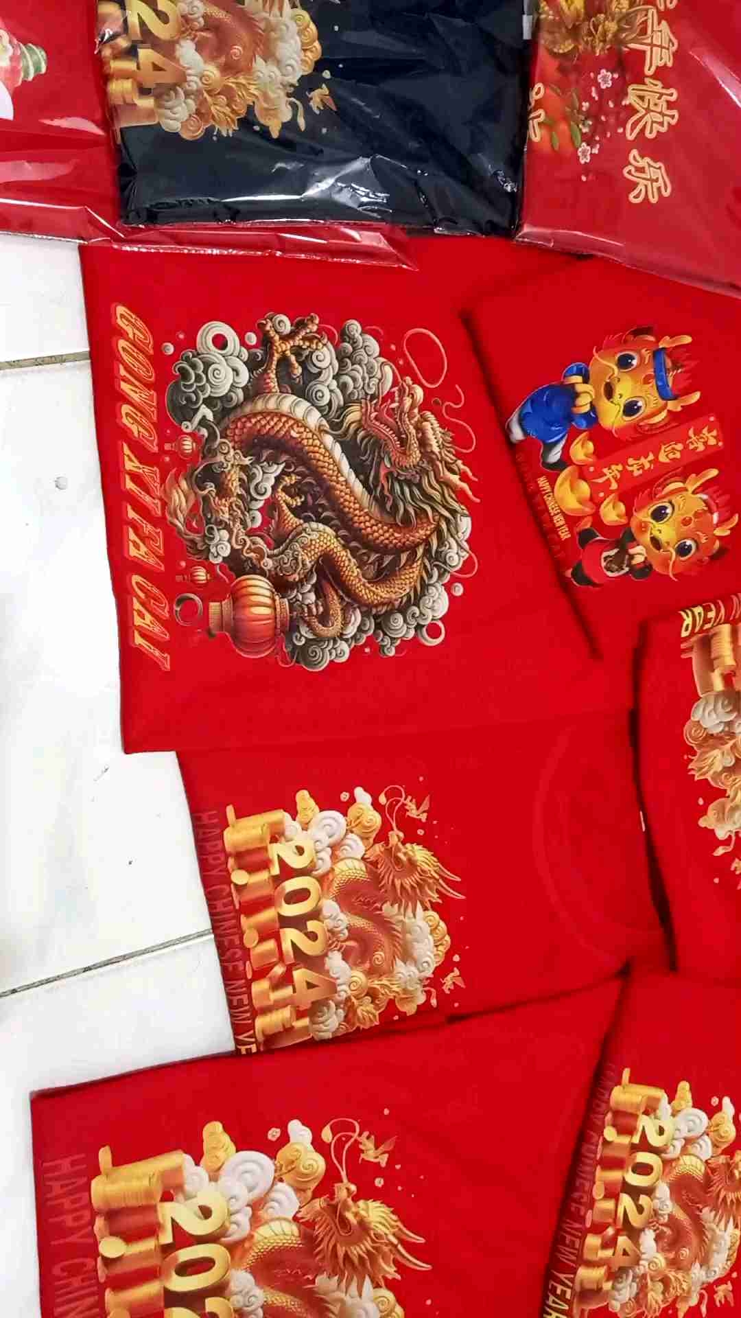 kaos NAGA EMAS 2024 kaos imlek kaos distro kaos anak dan dewasa t-shirt