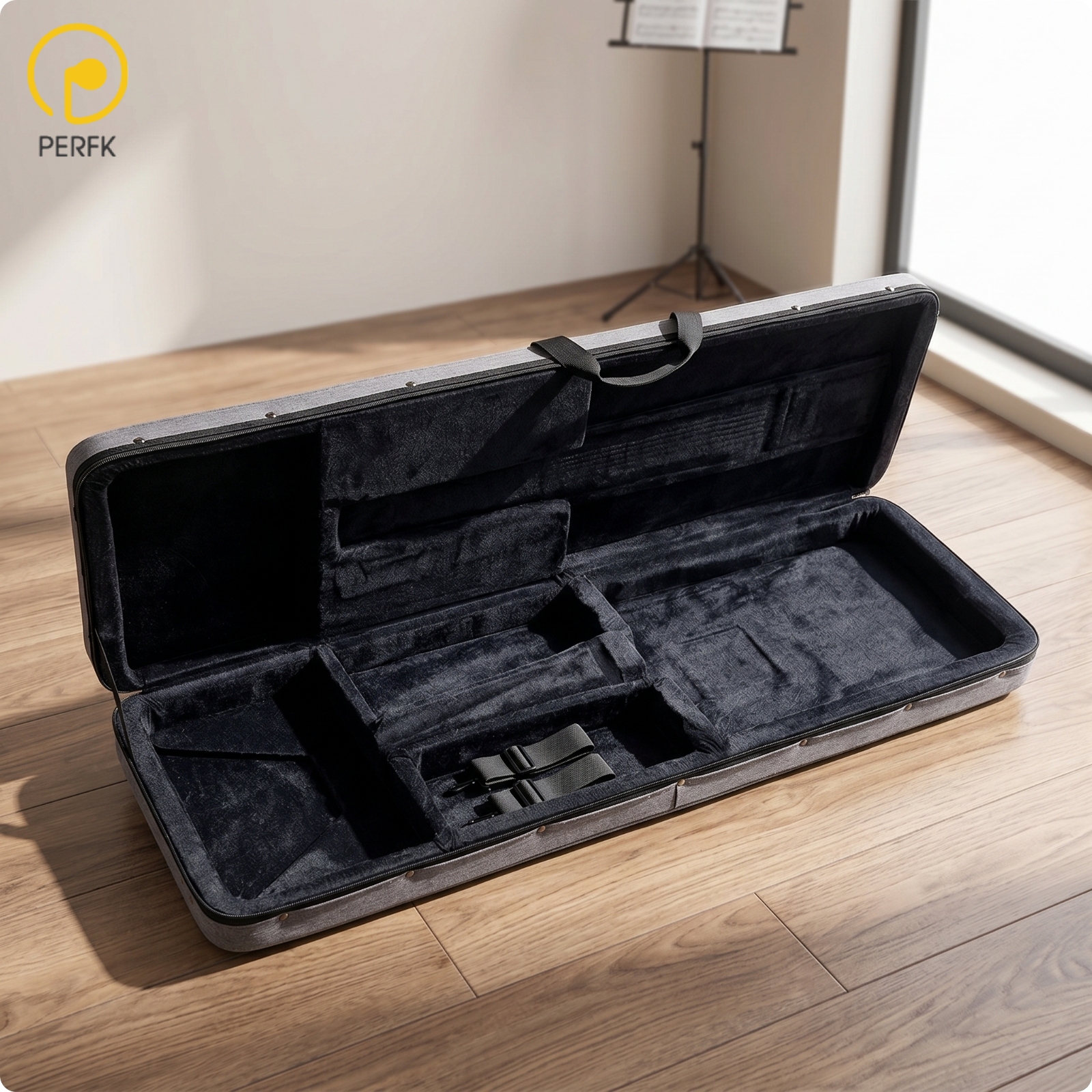 Perfk Soft-Lined Guitar Case with Foam Shell Slim Electric Guitar Case Long-Lasting Safeguarding for Travel ราคา 16,253 บาท*ส่งฟรี