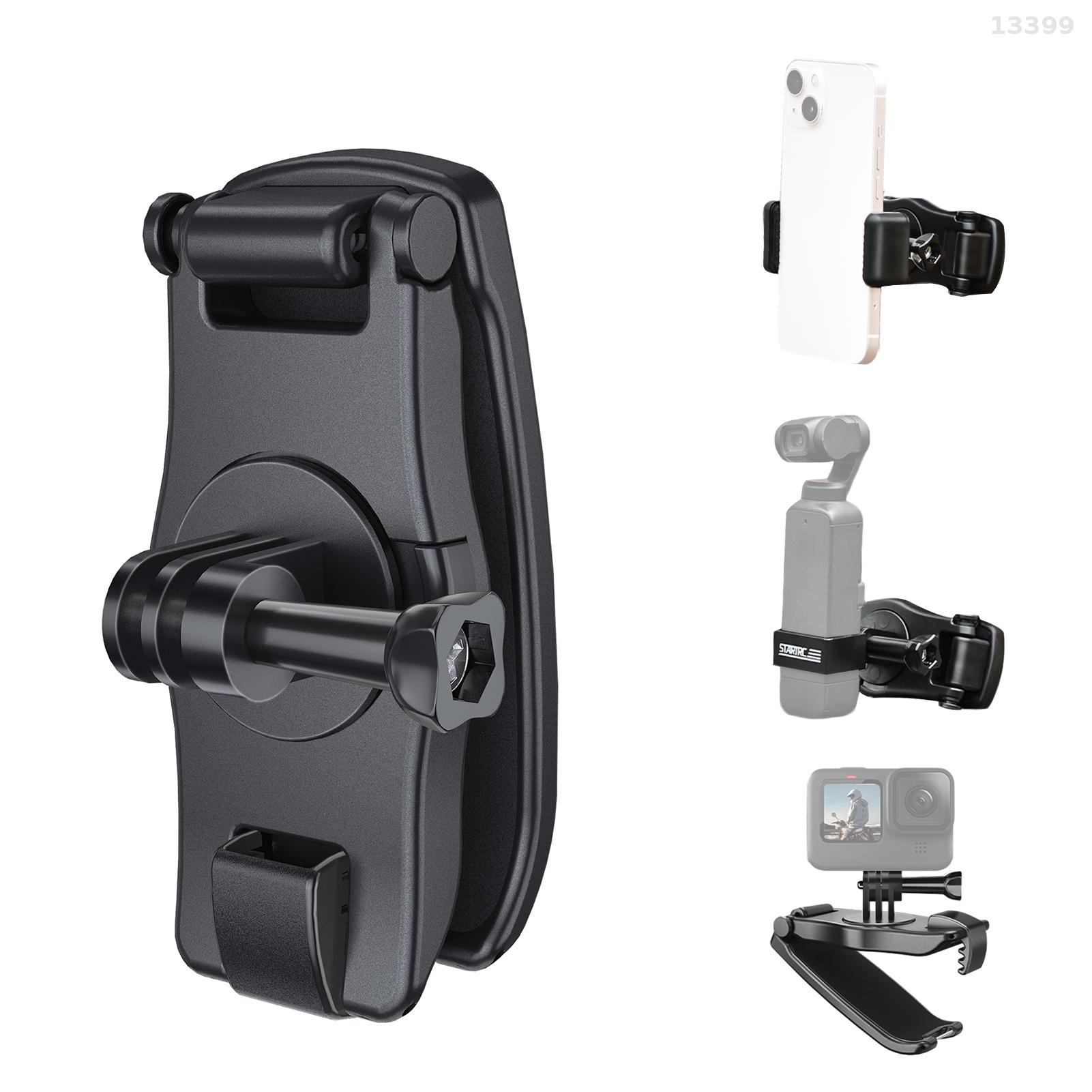 Startrc Ba lô giá đỡ camera Dây đeo gắn kẹp nhanh chóng phát hành 360 ° xoay với bộ chuyển đổi & M5 vít tương thích với 3/2 hành động DJI insta360 x3/insta360 Ace Pro/ OSMO anh hùng hành động 8/9/10/11/12