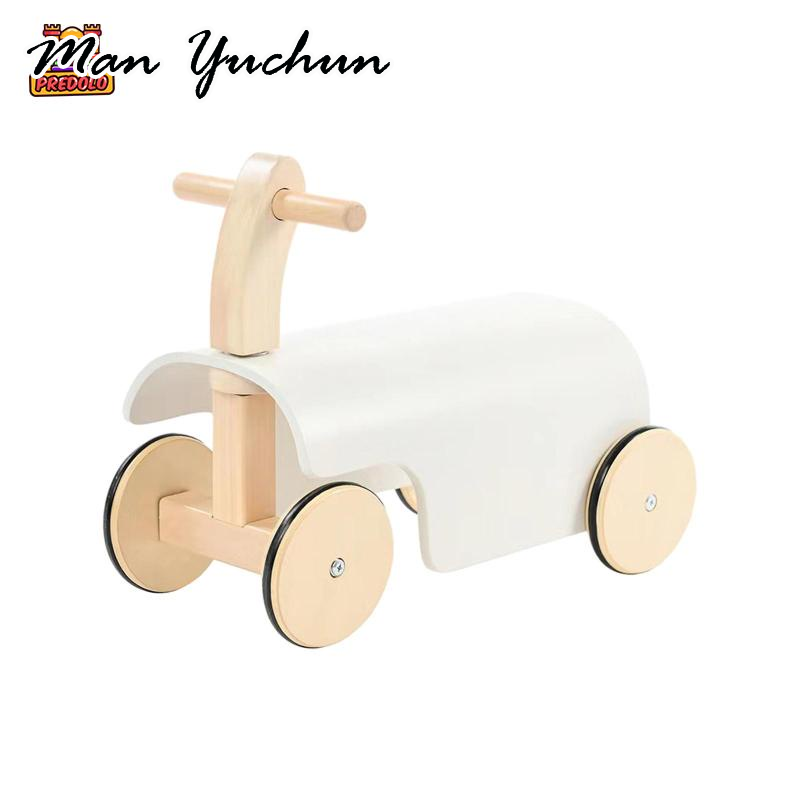 MANYUCHUN Predolo รถวิ่งออกกำลังกาย, เด็กฝึกเดินบนของเล่นไม้แน่นอนทารกนั่งเด็กสาวสุขสันต์วันเกิด ราคา 1,041 บาท*ส่งฟรี
