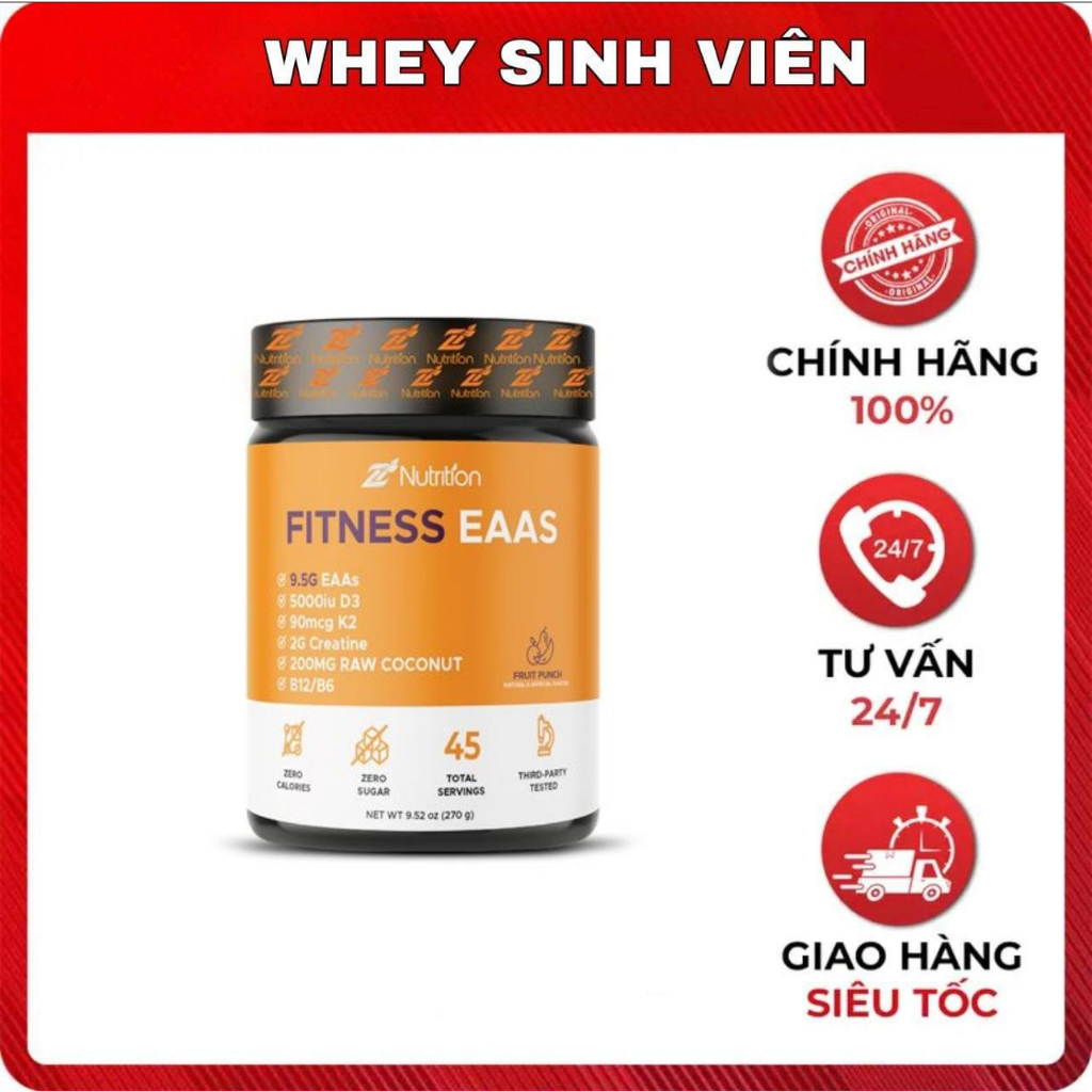 Eaa Z Nutrition Hỗ Trợ Xây Dựng Cơ Bắp ZNutrition Fitness EAAs 35 Lần Dùng