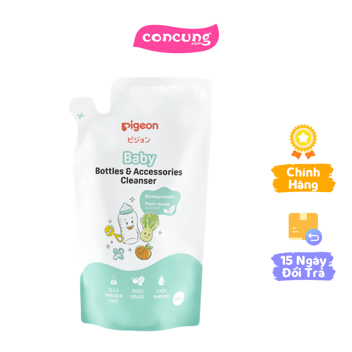 QT Pigeon - Dung dịch súc rửa Pigeon 450ml