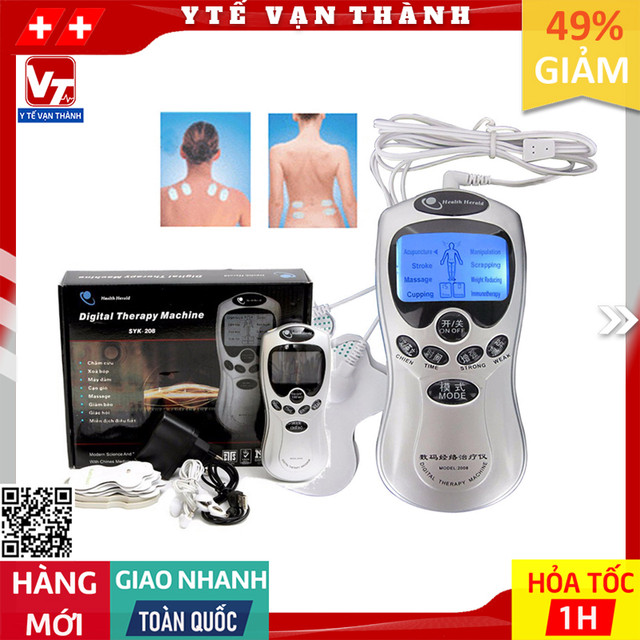 ✅ [CHÍNH HÃNG] Máy Massage Xung Điện Digital Therapy Machine SYK-208 | (Mát xa, Massa) -VT0089 - Y Tế Vạn Thành