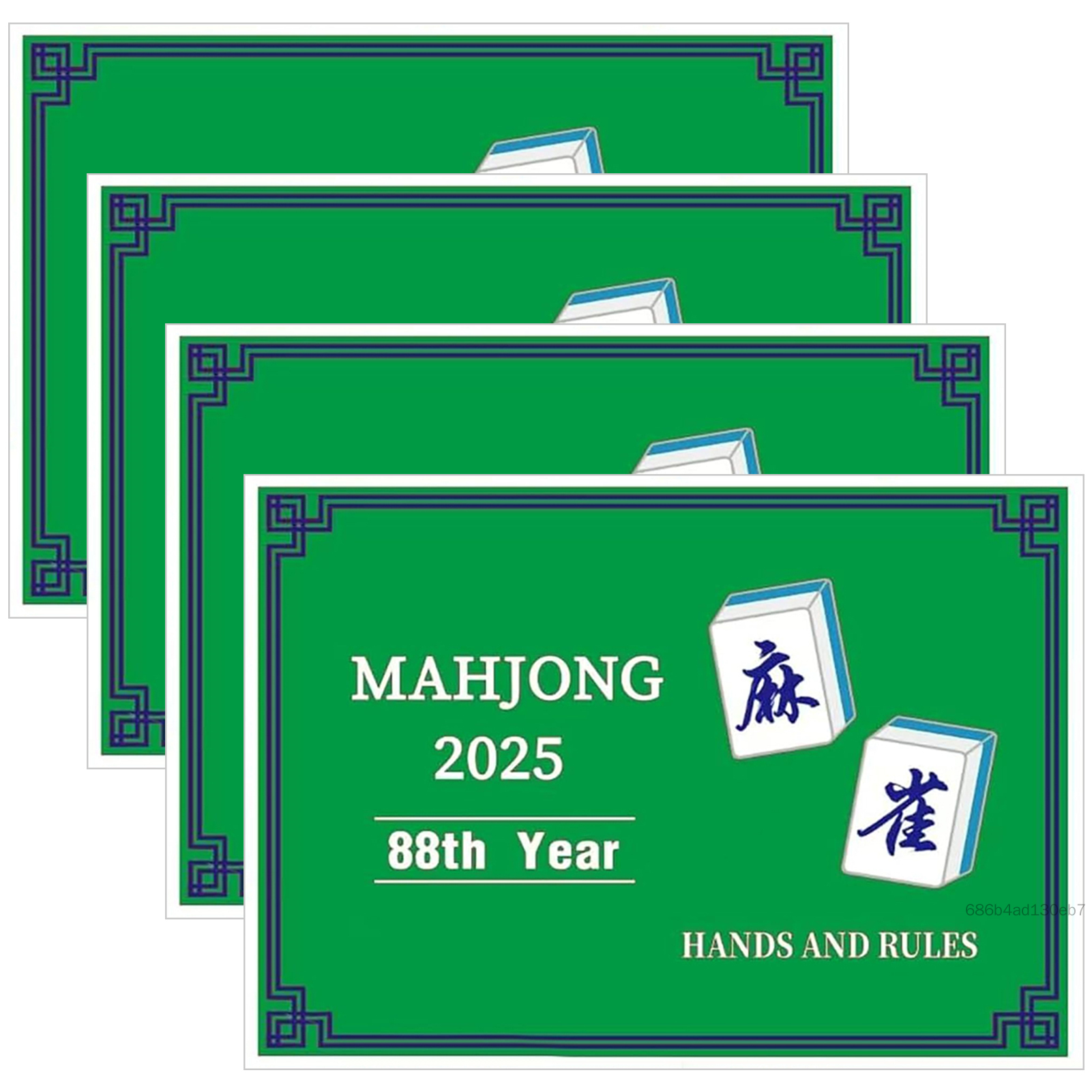 2025 Mahjong Hands and Rules Thẻ di động Thưởng thức món quà thẻ trò chơi cho tất cả những người đam mê Mahjong TF-Mel-VN