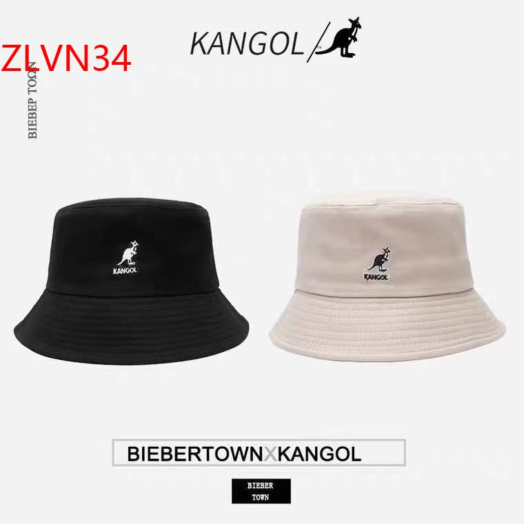 【Hot】 Kangol Kangaroo Cotton Flat Bucket Hat Casual All-Match Internet Celebrity Same Style Fashion 