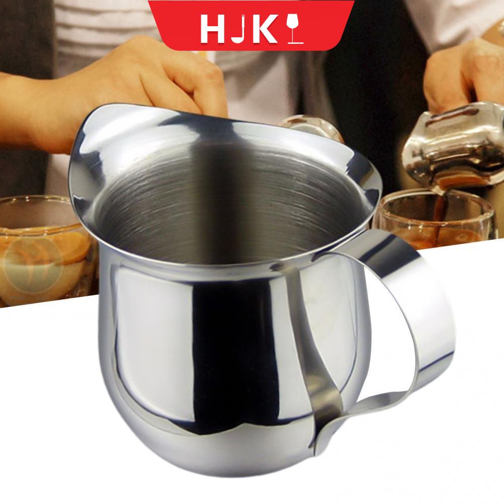 HJKL Với vòi nhọn Bình sữa Inox 2/3/5/7 oz Sức chứa nhỏ Cốc kem sữa Cappuccino Hộ gia đình Chống rơi Bình đựng kem Latte Cafe