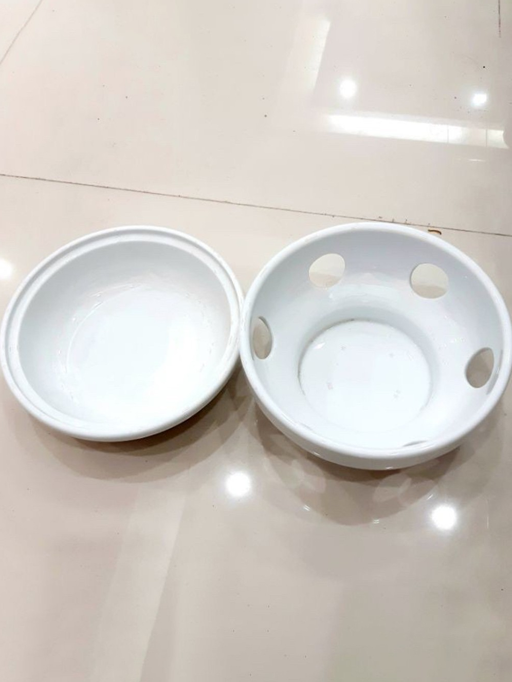 Bát Hâm Nóng Thức Ăn Gốm Sứ Bát Tràng - Kích Thước Đa Dạng: 21cm, 19cm, 24cm