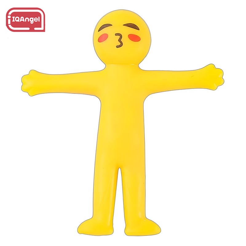 IQANGEL Stretchy Yellow Man Stress Relief Toy - Fun Squishy Antistress Figure for Emotional Release and Mind Relaxation ราคา 14 บาท*ส่งฟรี