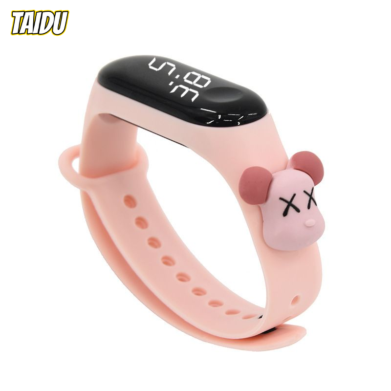 TAIDU Cartoon Doll Children's Watch Waterproof LED Touch Bracelet Male and Female Student Sports Bracelet ราคา 29 บาท*ส่งฟรี