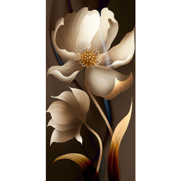 Seni Ainding kanvas Bunga Abstrak Modern Poster Seni Dinding Bunga Besar Untuk Mempercantik Kamar Tidur Anda