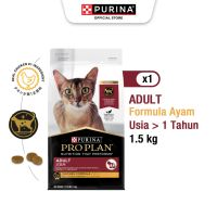 PRO PLAN Adult Chicken Makanan Kucing Kering 1.5kg