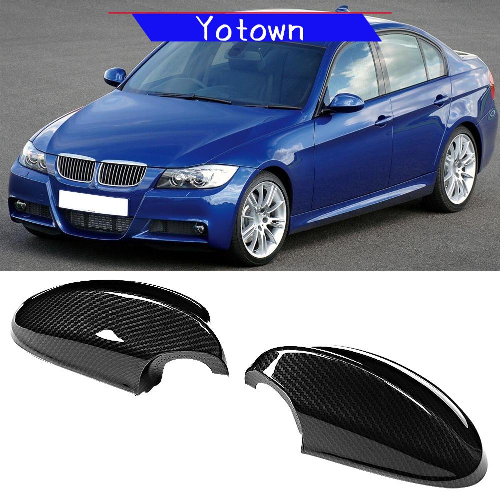 Yotown GOTOTOP Vỏ Gương Cánh Cửa Bằng Sợi Carbon Viền Phong Cách Cho E90 2005-2007 Chống Xước Lớp Sơn Bóng Dễ Dàng Lắp Đặt Mang Tính Thẩm Mỹ Cho Xe Hơi Giá 696,000 Đồng*Miễn phí vận chuyển