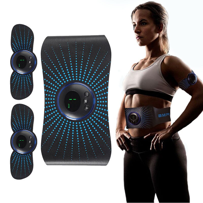 Abs Stimulator Slimming Belt Electric USB Smart EMS Abdominal Muscle Trainer Toner Body Arm Leg Waist Weight Loss Fitness Unisex ราคา 764 บาท*ส่งฟรี