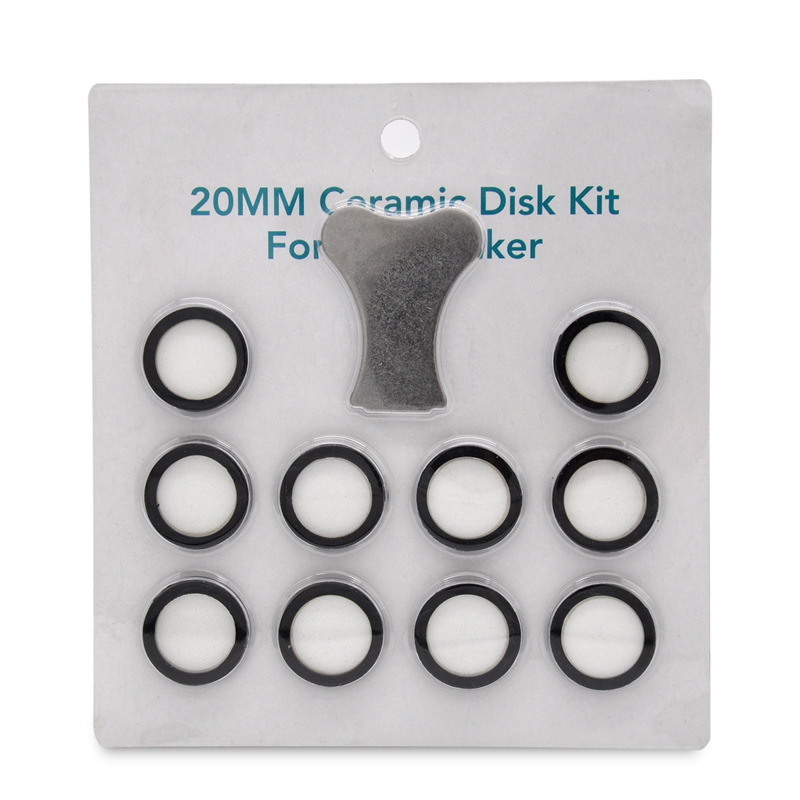 (YERF) 11Pcs Mist Maker Maintenance Kit, Ceramic Disk Ceramic Disk Key Replacement Parts Kits for Fog Machine