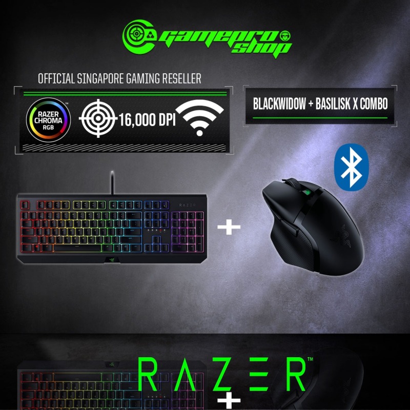 (PROMOTION) Razer Basilisk X Mouse + Razer BlackWidow(COMBO) Singapore