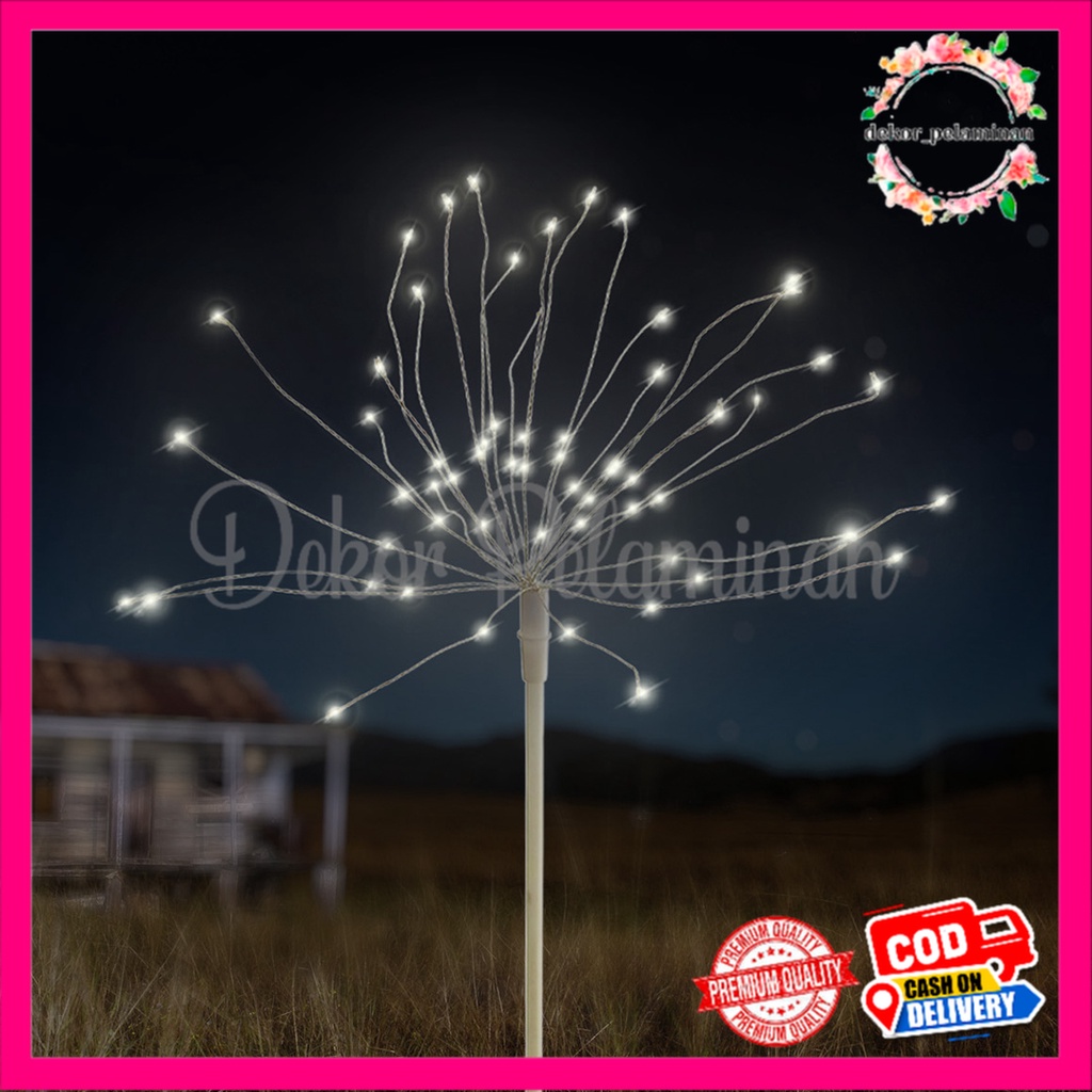 Lampu Kembang Api Laba-Laba FireWorks 1 Set isi 6 Standing untuk Rumah Cafe Hias Taman Halaman dan Dekorasi Pelaminan Wedding Home Decor Termurah Premium Import Artifisial