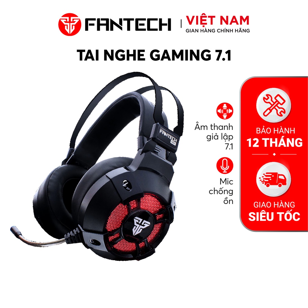 Tai nghe 7.1 Fantech HG11 CAPTAIN LED RGB Mic Chống Ồn