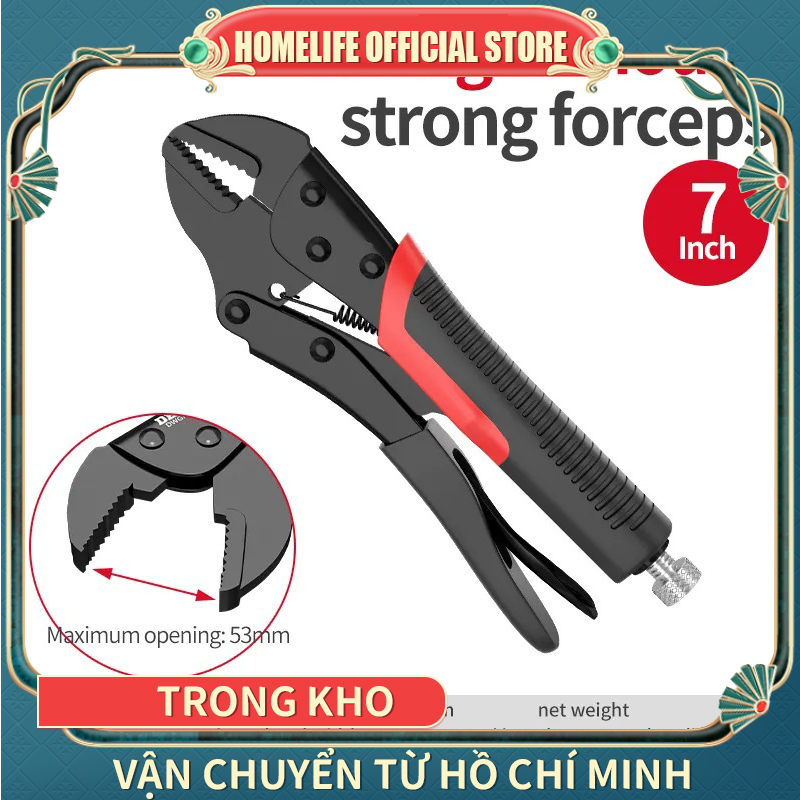 Kìm mạnh gốc đa chức năng Kìm áp lực đa chức năng Hướng dẫn sử dụng dụng cụ kìm công nghiệp Cố định kìm đa năng-kìm bấm kapusi cao cấp