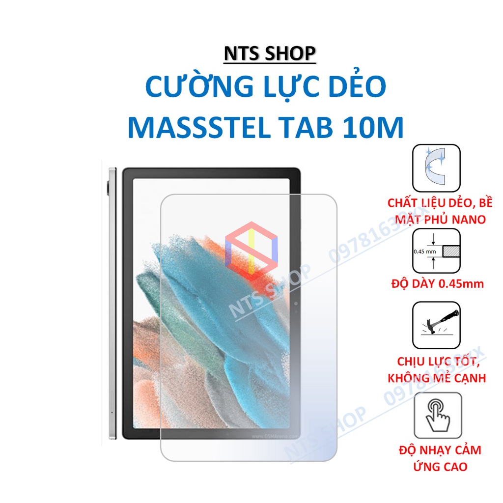 Cường lực dẻo bảo vệ màn hình Masstel Tab 10M