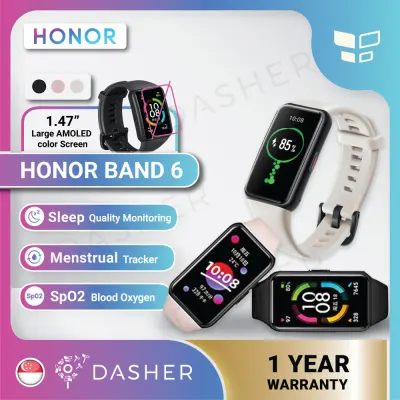 [LATEST] Honor Band 6 AMOLED Smart Wristband Oximeter Blood Oxygen SpO2 Tracker Sport Modes Heart Rate Monitor