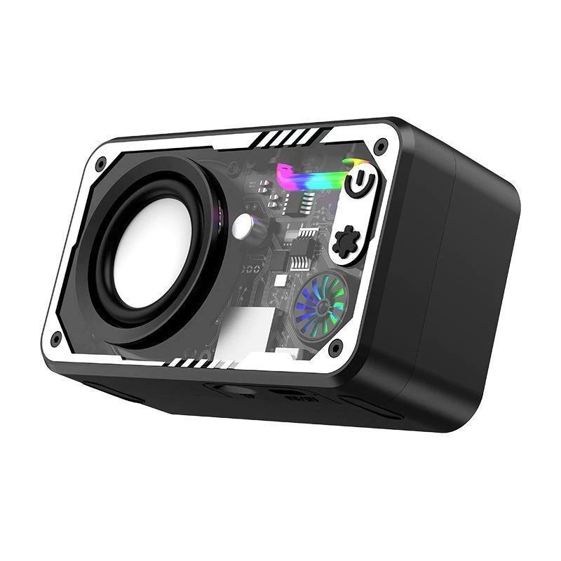 【Rẻ】Loa Bluetooth không dây V1 Loa tích hợp RGB Âm nhạc sạc Subwoofer Mini ngoài trời Portable LED Flash Loa - HERA MART