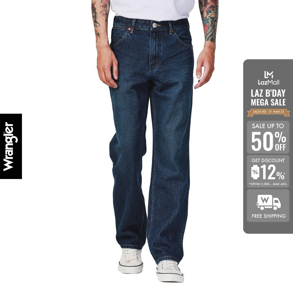 WRANGLER กางเกงยีนส์ผู้ชาย คอลเลคชั่น Legend Of Wrangler FW24 เอวกลาง ทรงตรง 13MWZ รุ่น WR F224MMWZN27 ราคา 1,047 บาท*ส่งฟรี