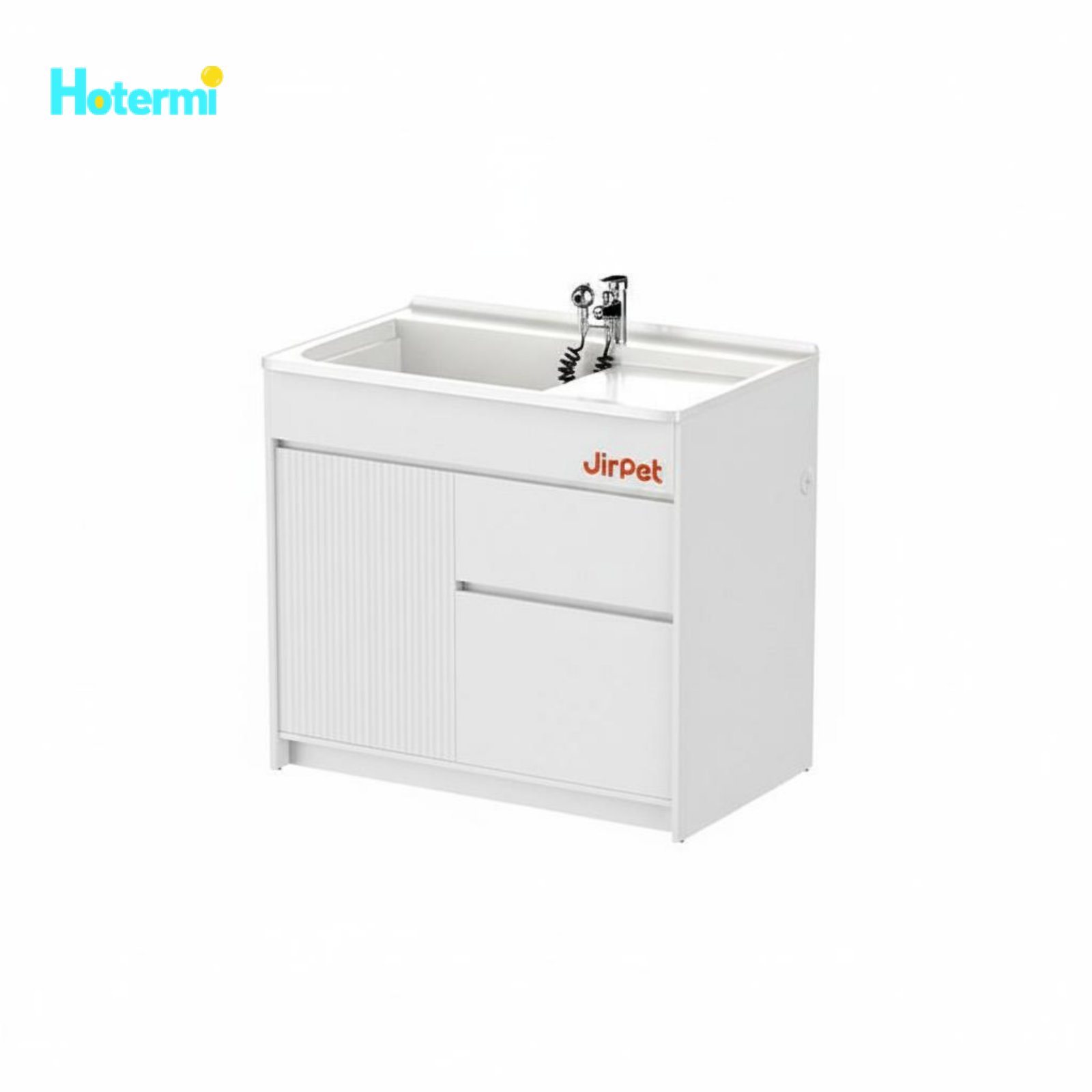 footful Low-Pressure System Pet Bathing and Grooming Station Rounded Corner Design Elevated Dog Bathtub Noise-Reducing Cat Grooming Table with Sink Retractable Silent Hose for Veterinary Medical Facility ราคา 66,067 บาท*ส่งฟรี