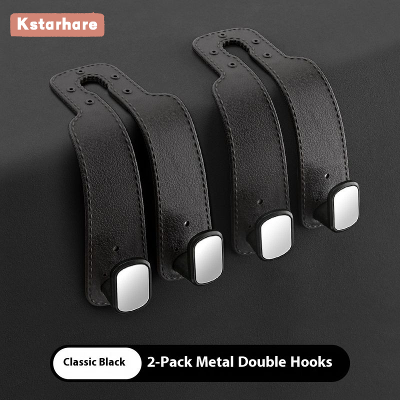 Kstarhare Luxury Car Seat Back Double Hooks for Multi-Functional Storage and Decoration Giá 27,000 Đồng*Miễn phí vận chuyển
