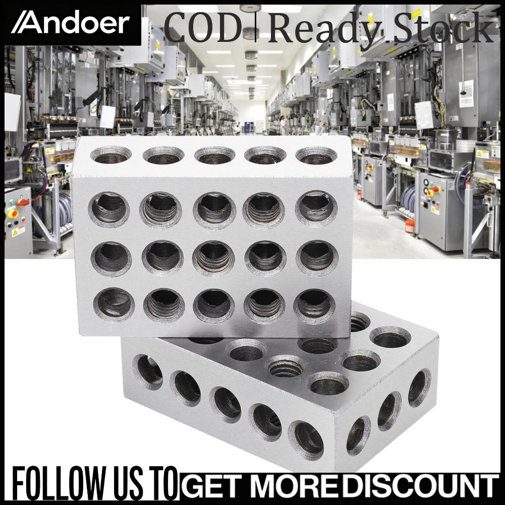 Andoer ความแม่นยำเป็นพิเศษ 1 2 3 บล็อก 23 หลุมเงิน ความแข็งสูง ความแม่นยำสูง 1 2 3 บล็อก โครงสร้างที่สวยงามสำหรับอุตสาหกรรม ราคา 2,269 บาท*ส่งฟรี
