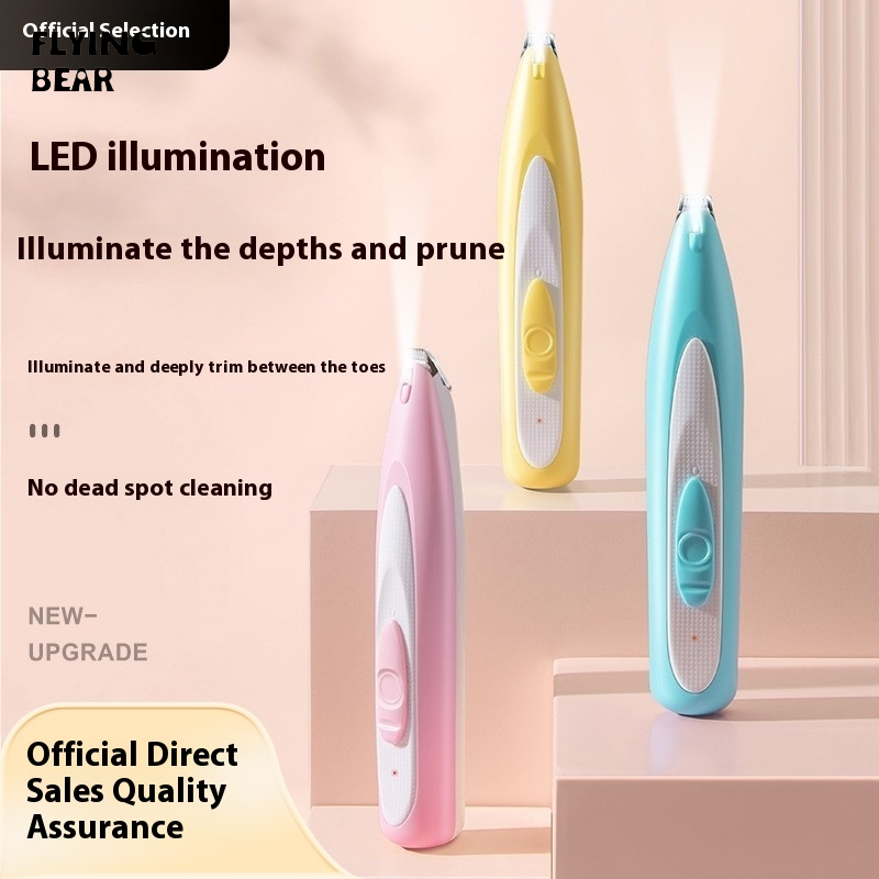 Bay gấu Đồ bấm móng tỉa tót cho thú cưng với đèn LED cho mèo và chó, có thể sạc lại tông đơ điện Kit