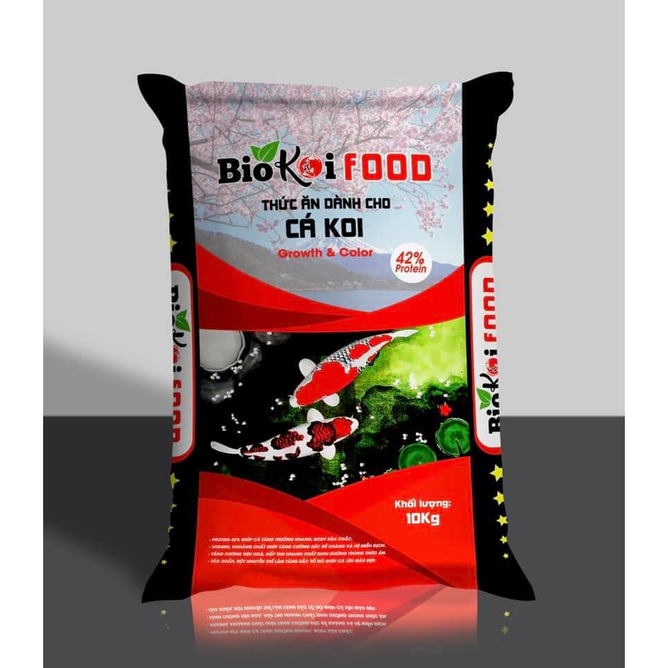 Cám Bio Koi Food Chất Lượng Giá Rẻ | Cám Tăng Trưởng Và Tăng Màu Giành Cho Cá Koi Bao 10Kg |Tiện Lợi