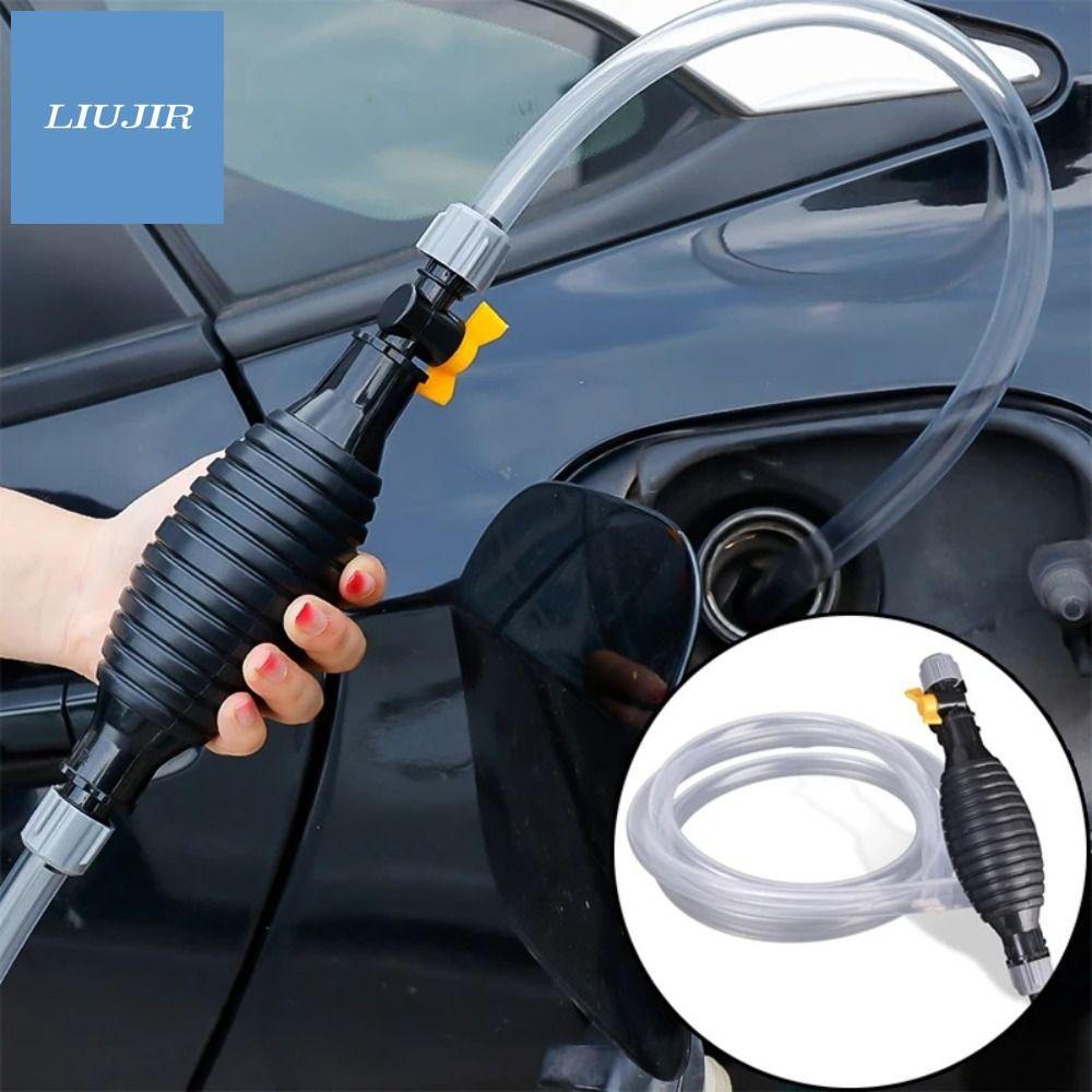 LIUJIR Phổ thông Bơm dầu khí cầm tay An toàn Hướng dẫn sử dụng Bơm ống xi phông chạy xăng Bơm chuyển nhiên liệu bằng tay Với ống mềm bền Bơm hơi cầm tay Dầu