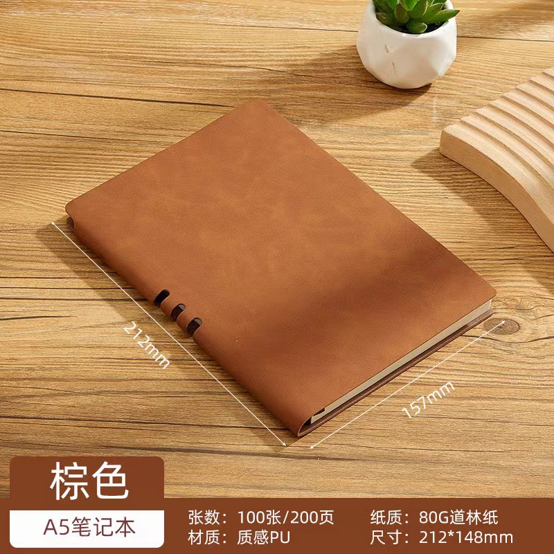 Soft A5 Retro Business Notebook Notebook dày Notebook Da Soft Pen ngang Công ty In LOGO tùy chỉnh Logo tùy chỉnh Logo - 6