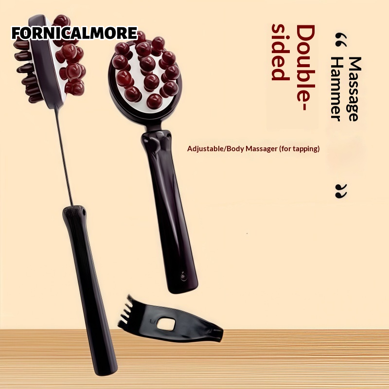 FORNICALMORE ค้อนนวดสองด้านพร้อมขีดข่วน - ค้อนนวดปรับได้สำหรับคอ บ่า หลัง ขา และเท้า ราคา 51 บาท*ส่งฟรี