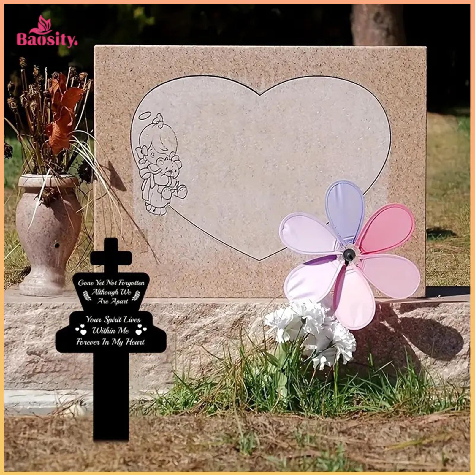 Baosity Pet Memorial Grave Marker Cemetery Marker Loss of Pet Sympathy Gift Headstone Sign Cat Dog Memorial Stake for Lawn Outside ราคา 4,685 บาท*ส่งฟรี