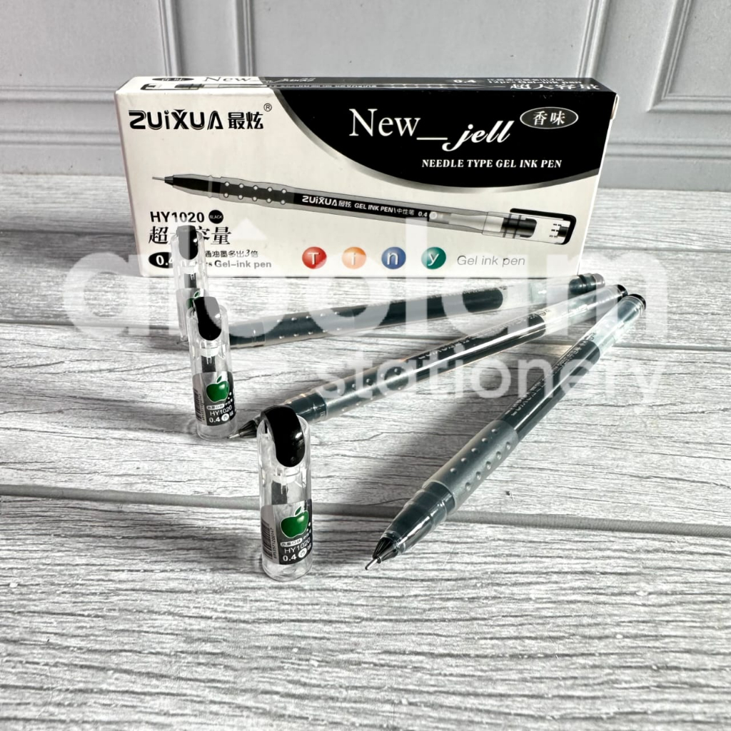 AlQolam SELUSIN ( 12 PCS ) New Gel Pulpen Zuixua 0.4 mm Gel Pen Zuixua / Van-Art 0.4mm