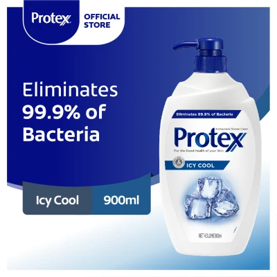 [Eliminates 99.9% bacteria] Protex Icy Cool Antibacterial Shower Gel 900ml