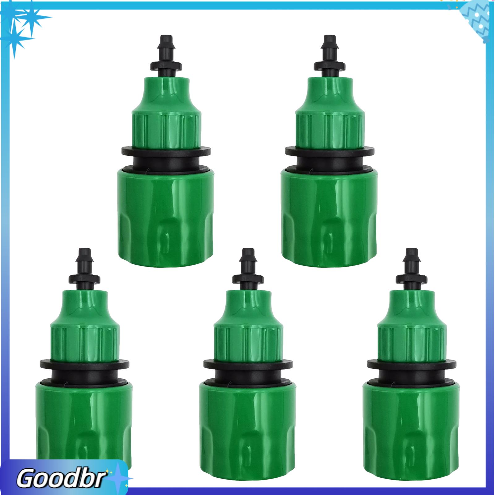 Goodbro chống ăn mòn đầu nối ống Bộ chuyển đổi Vòi vườn 5 pcs hai công dụng Vườn Đầu nối ống S cho hệ thống tưới nhỏ giọt giải pháp tưới nước nhanh chóng và dễ dàng cho khu vườn của bạn