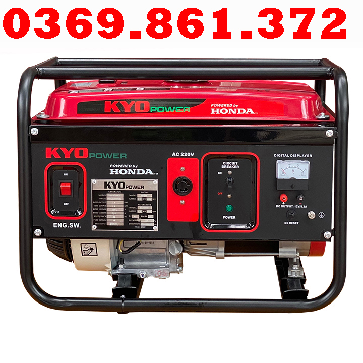 Máy Phát Điện Chạy Xăng Honda Kyo Power 2.5KVA THG3200EX