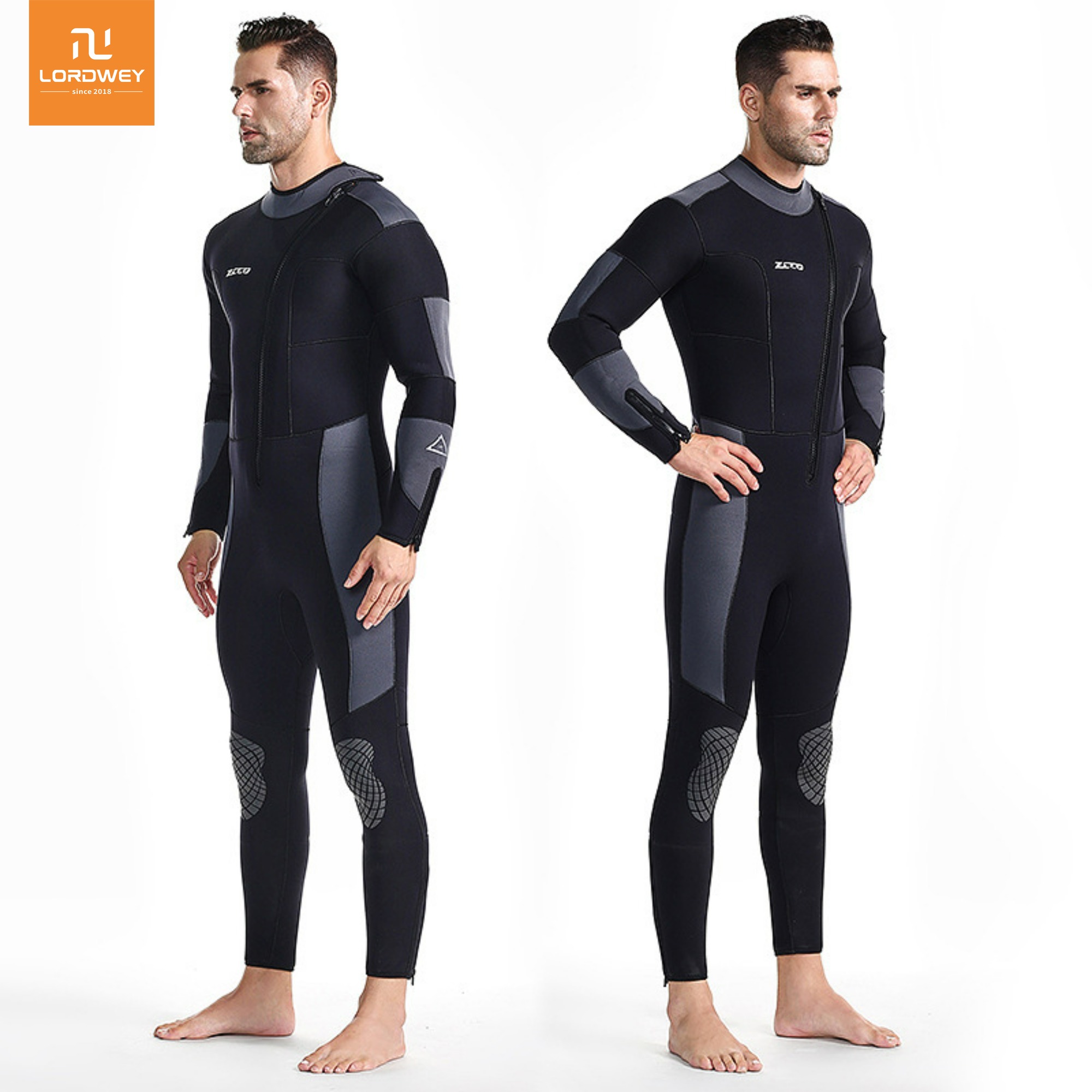 LORDWEY & ZCCO New Men's and Women's 5mm Diving Suits One-piece Long Sleeve Warm Sunscreen Winter Swimming Suit Thickened Jellyfish Suit ราคา 4,585 บาท*ส่งฟรี