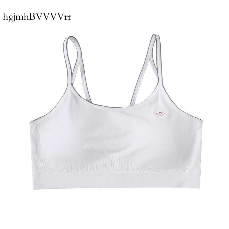 Girls' Underwear Developmental Period Small Vest Thin Breathable Sports Middle Students High School Children's Girls Bra Hgjmhbvvvvrr-Cb