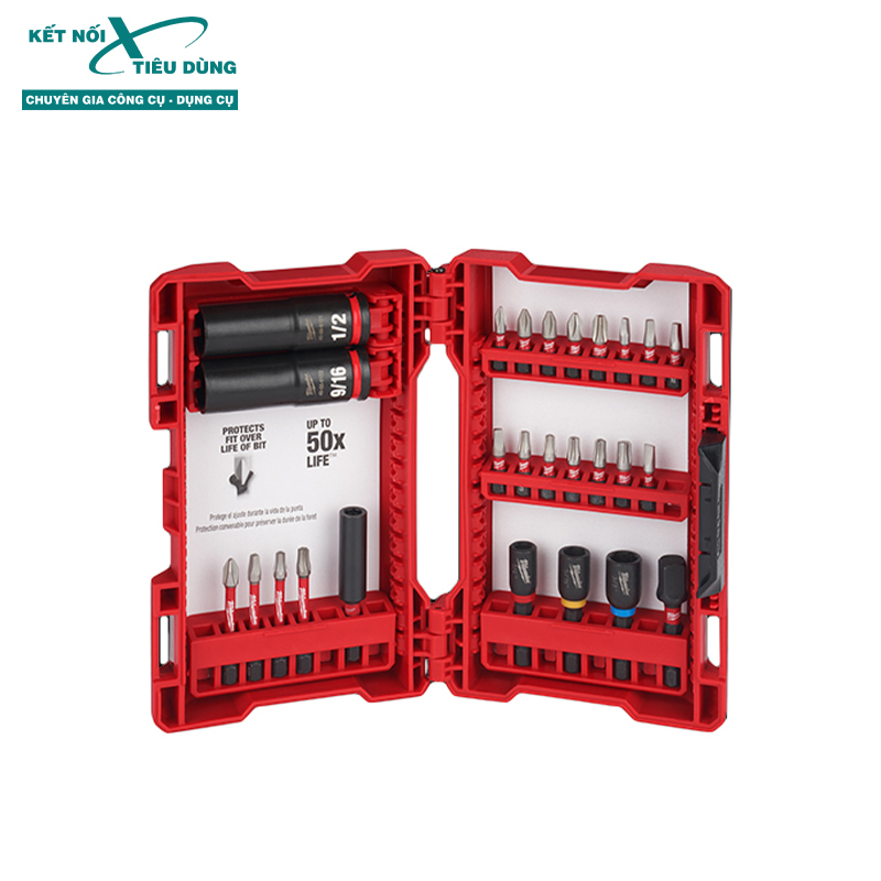 Mũi vít đa năng 26 món milwaukee 48-32-4408 - kết nối tiêu dùng