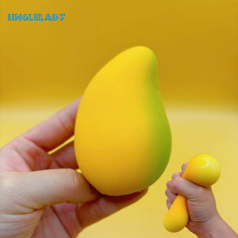 [Cute Mango Squishy Toy for Stress Relief and Sensory Play - Fun & Soft Decompression Ball,Squishy Toys, Anti-Stress Toys, Slow Squishies, Cute Mango-Shaped Soft Toys for Stress Relief and Sensory Stimulation Play - Fun and Soft Stress-Relieving Balls.,] ราคา 35 บาท*ส่งฟรี