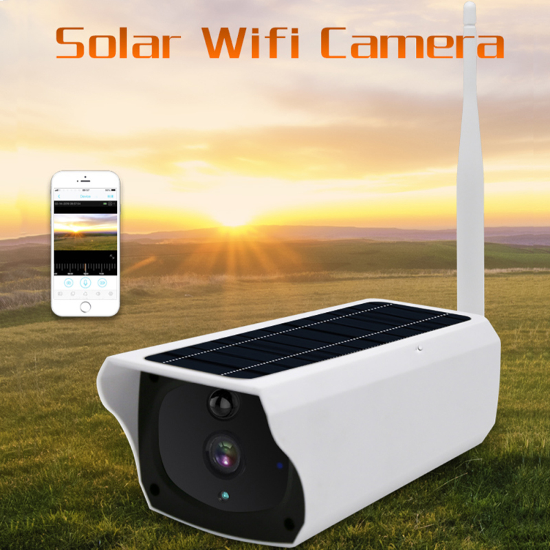 Năng lượng mặt trời Máy ảnh IP66 không thấm nước ai cảm biến chuyển động màu nhìn trong đêm 2 cách âm thanh ngoài trời 3MP HD năng lượng mặt trời Camera An Ninh