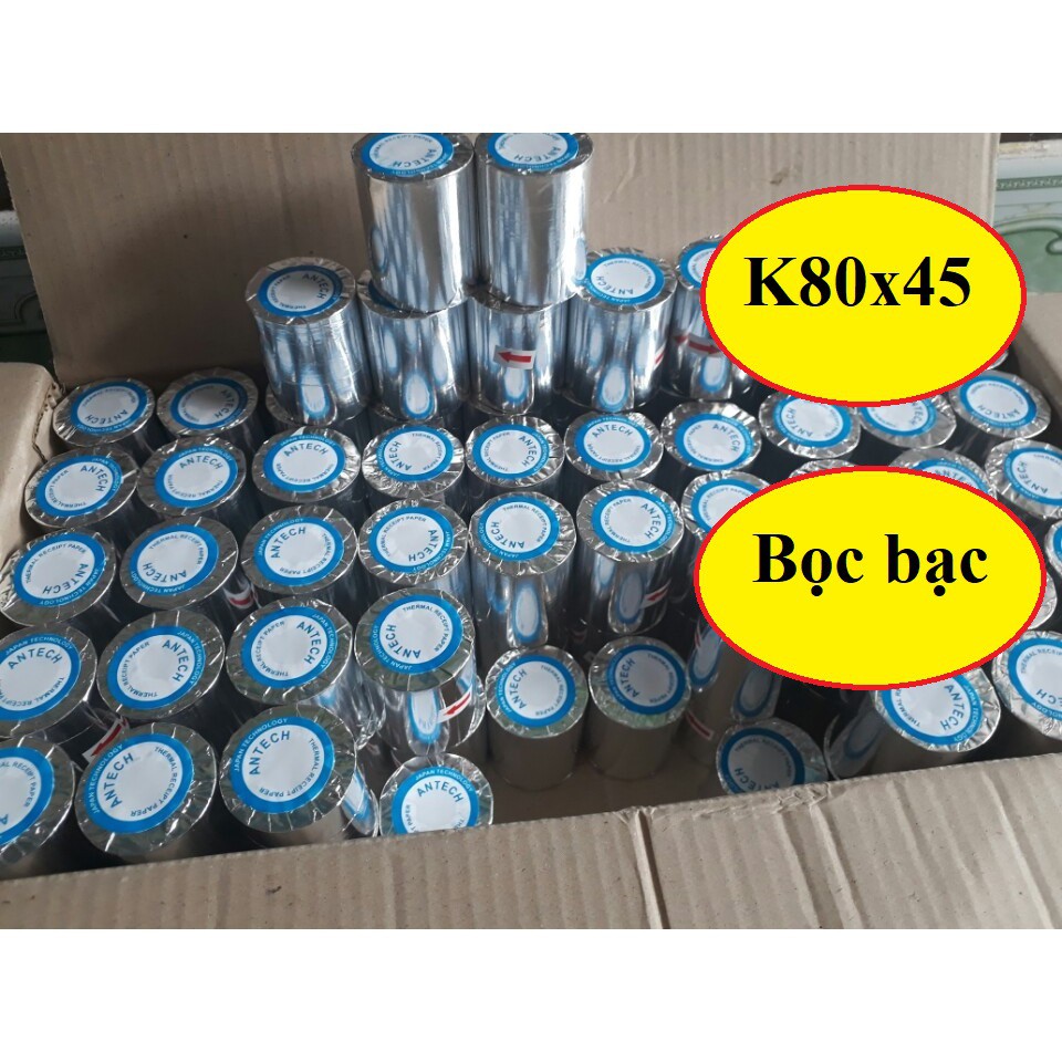 Giấy in nhiệt in hóa đơn in bill khổ 57x38 57x45 80x45 (mm)