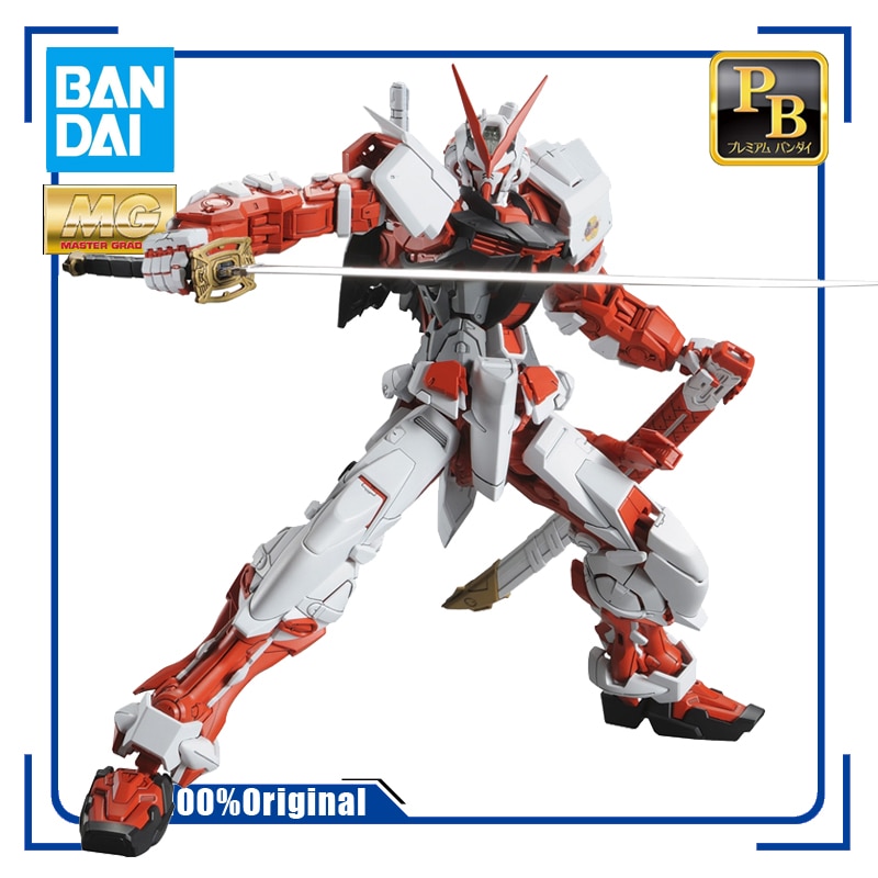 BANDAI PB MG 1/100 Gundam Astray Red Frame MBF-P02 Bộ mô hình lắp ráp Hành động Đồ chơi Hình Quà tặng Anime
