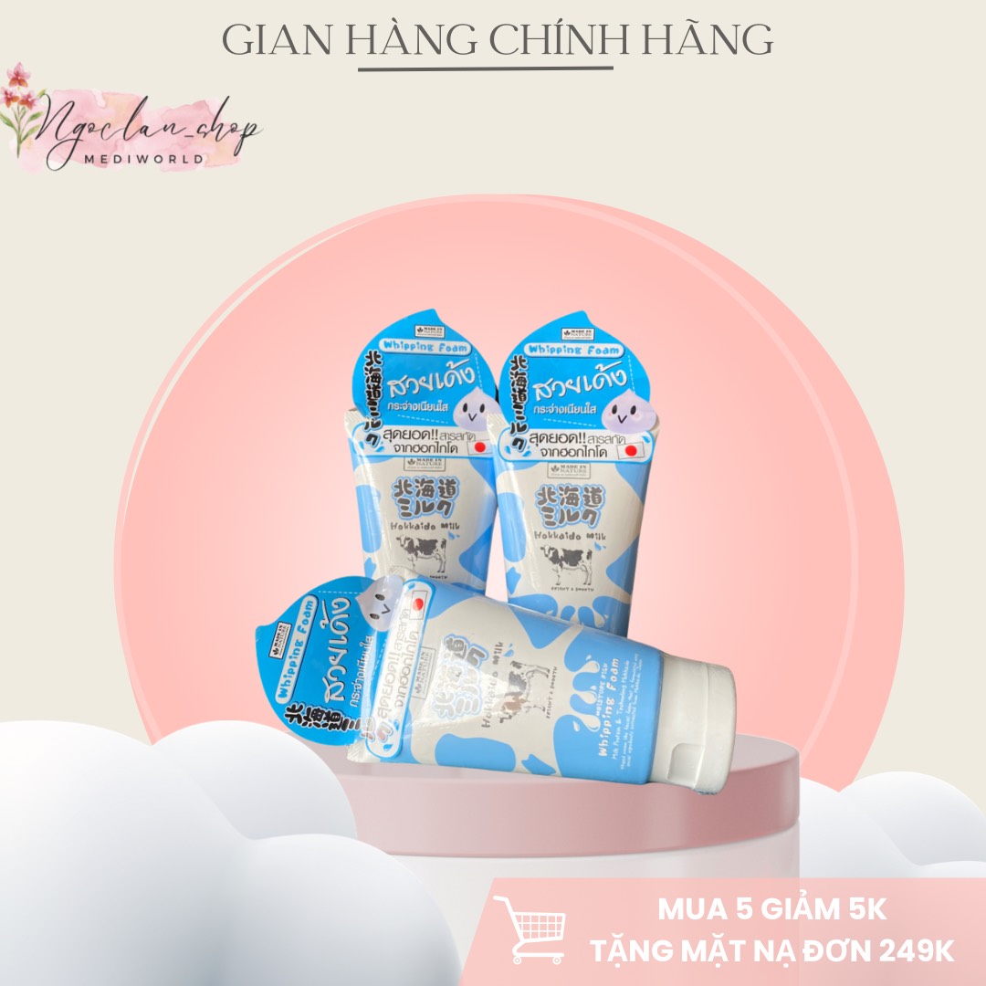 Sữa rửa mặt hokkaido milk beauty buffet thái lan